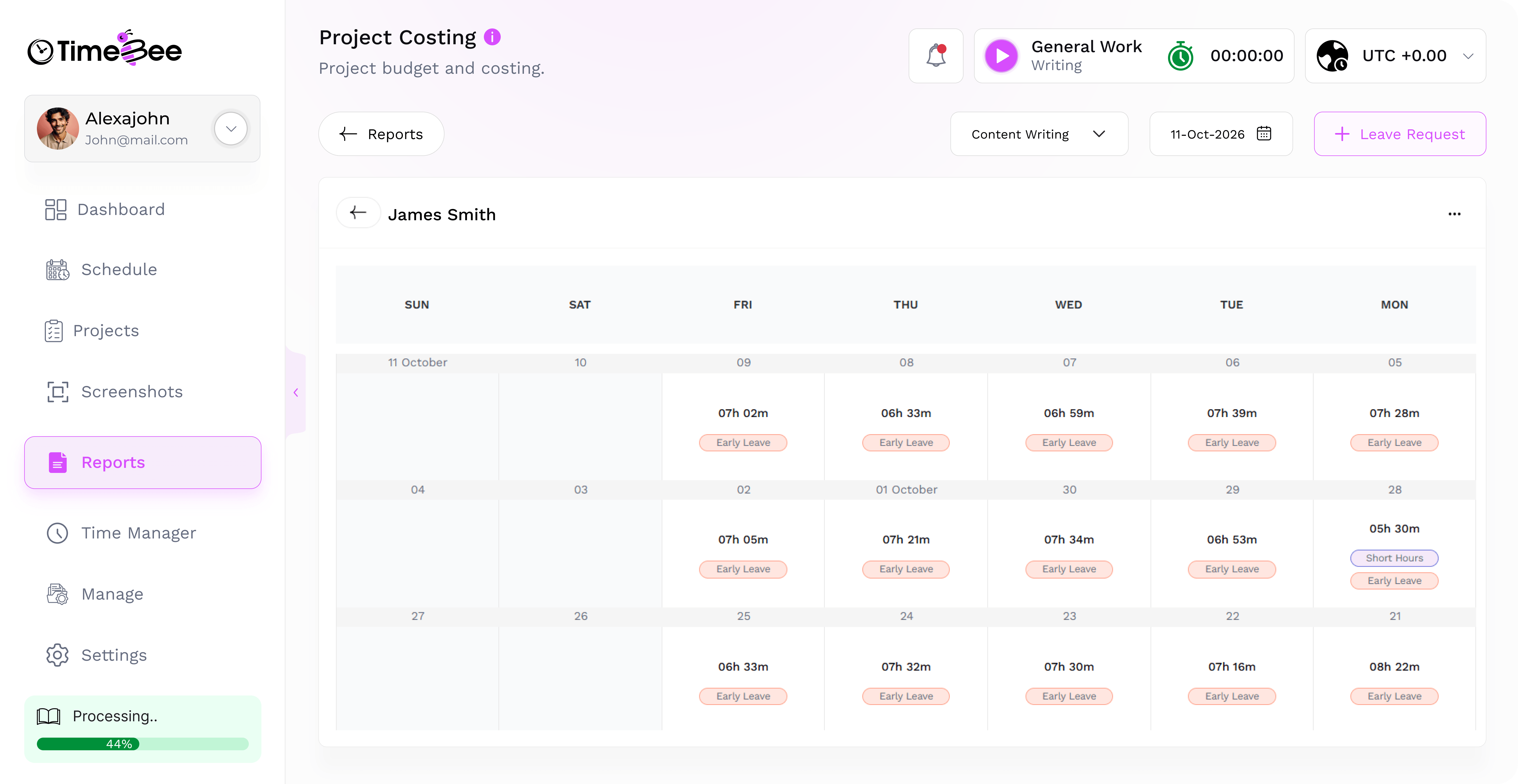 Attendance tracking
