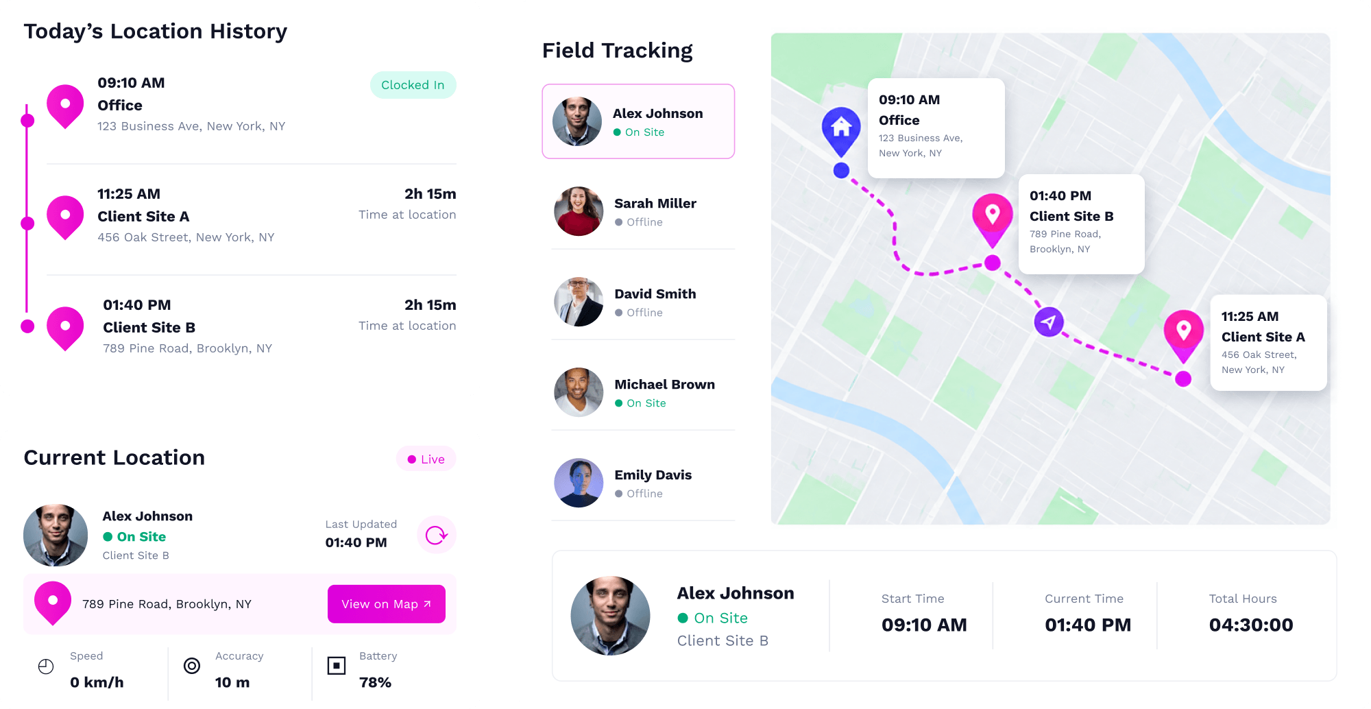 GPS time tracking