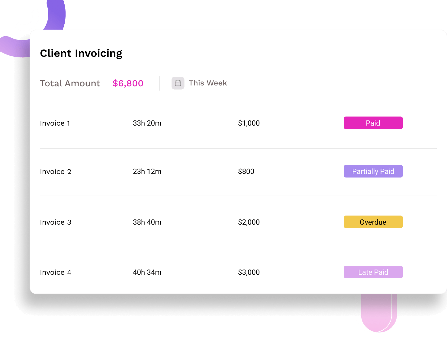 Client Invoicing