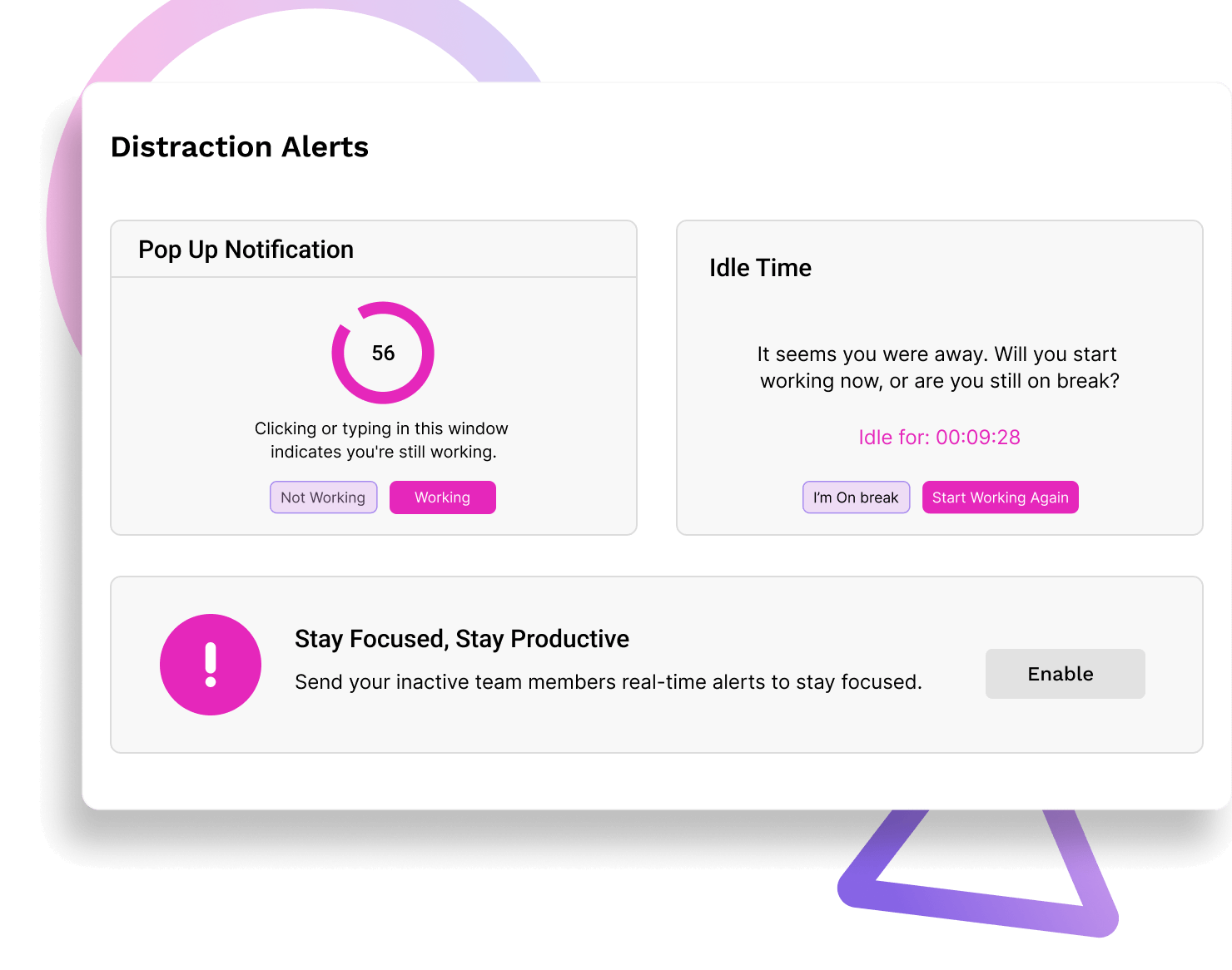 Distraction Alerts